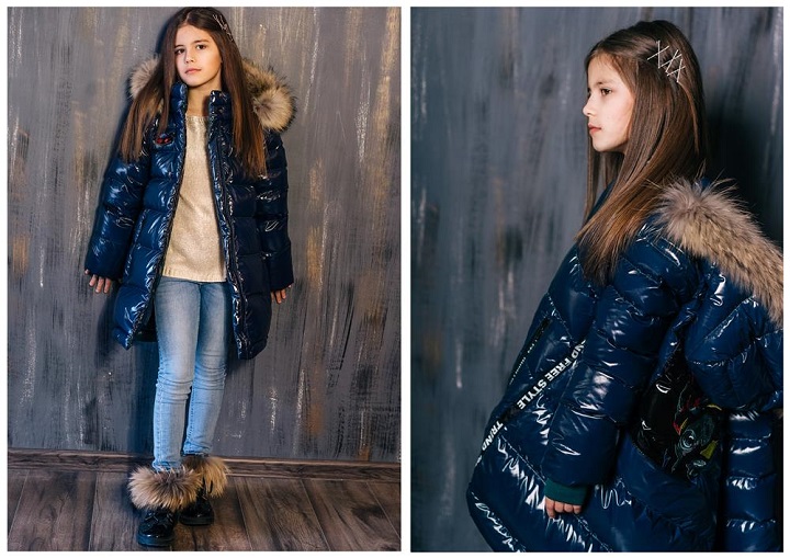 лаковое зимнее пальто для девочки gnk фото