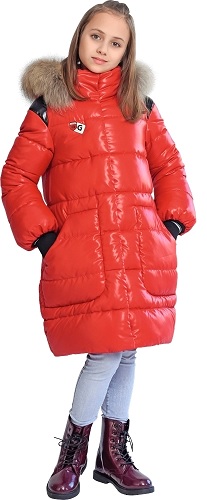 Сделайте зиму ярче с красным пальто для девочки от G’n’K!