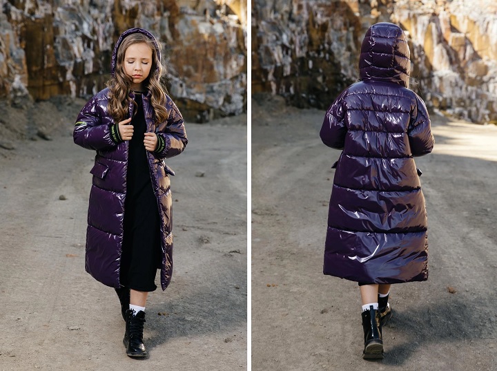 пальто для девочки с-726