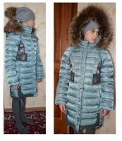 фото ребенка в детской верхней одежде gnk З-617 от Пальто для девочки (З-617)