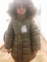 фото ребенка в детской верхней одежде gnk З-549 от Пальто для девочки (Артикул: З-549)