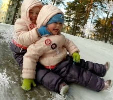 фото ребенка в детской верхней одежде gnk от Зимний пуховой костюм