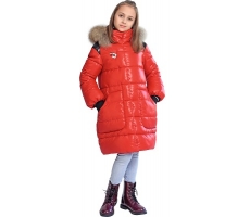 Стильное красное пальто для девочки — со скидкой в 40%!