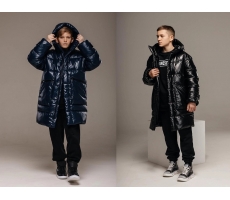 Удлинённая куртка для мальчика ЗС-978: функционал пальто, мужественность и стиль