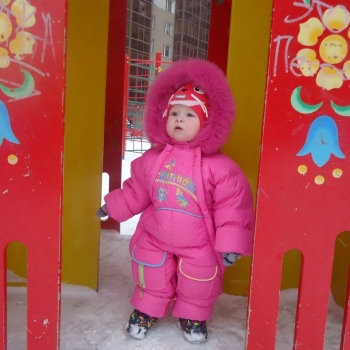детский зимний комбинезон для девочки gnk фото